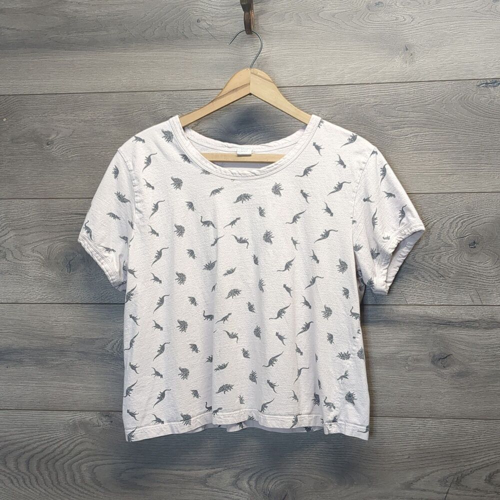 Darling Blue Women's Dinosaur Print Cropped Top XXL